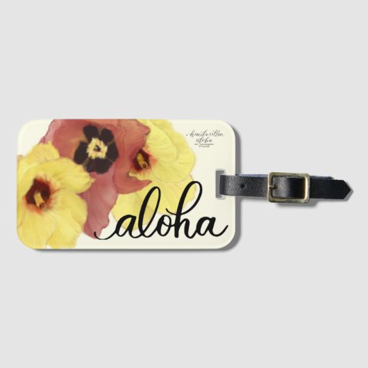 Hau Aloha Bag Label Bagagelabel (Voorkant (horizontaal))