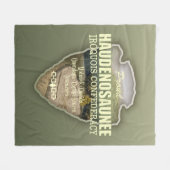 Haudenosaunee (pijlpunt) fleece deken (Voorkant (Horizontaal))