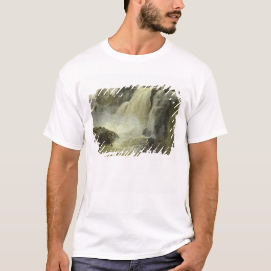 Haugfoss, Noorwegen, 1827 T-shirt (Voorkant)