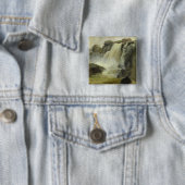 Haugfoss, Noorwegen, 1827 Vierkante Button 5,1 Cm (In situ)