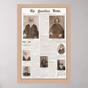 Haughey Family Reunion - Sept 16, 1904 - bruin Poster