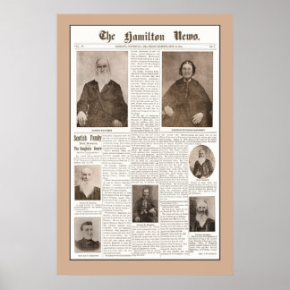 Haughey Family Reunion - Sept 16, 1904 - bruin Poster