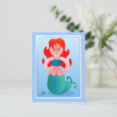Haughty Mermaiden Briefkaart (Staand voorkant)