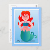Haughty Mermaiden Briefkaart (Voorkant / Achterkant)