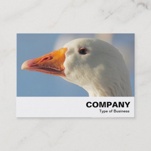 Haughty White Goose Visitekaartje (Voorkant)