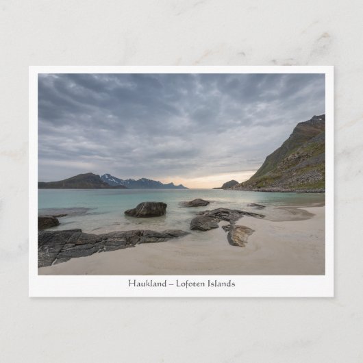 Haukland Beach Briefkaart (Voorkant)