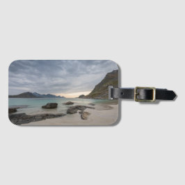 Haukland Beach Lofoten Bagagelabel