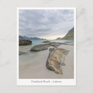Haukland Beach Lofoten Briefkaart
