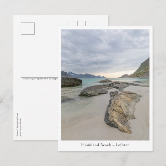 Haukland Beach Lofoten Briefkaart (Voorkant / Achterkant)