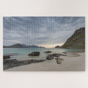Haukland Beach Lofoten Legpuzzel