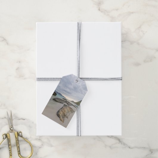 Haukland Lofoten Cadeaulabel (Met Touw)