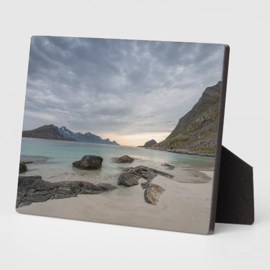 Haukland Lofoten Fotoplaat (Zijkant)