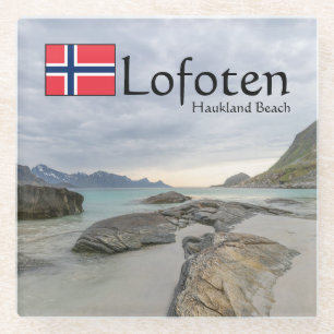 Haukland Souvenir Glazen Onderzetter