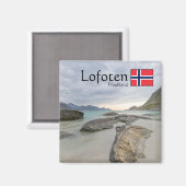 Haukland Souvenir Magneet (Voorkant / Achterkant)