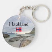 Haukland Souvenir Sleutelhanger (Achterkant)