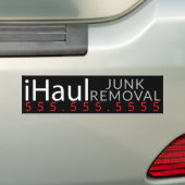 Haul. Junk Hauling Removal Business Promotie Bumpersticker (Op auto)