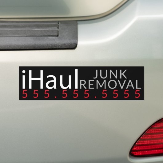 Haul. Junk Hauling Removal Business Promotie Bumpersticker (Op auto)