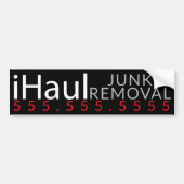 Haul. Junk Hauling Removal Business Promotie Bumpersticker (Voorkant)