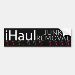 Haul. Junk Hauling Removal Business Promotie Bumpersticker