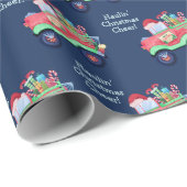 Haulin' Christmas Cheer Santa Truck Cadeaupapier (Rol Hoek)