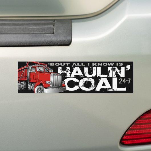 HAULIN' COAL BUMPERSTICKER (Op auto)