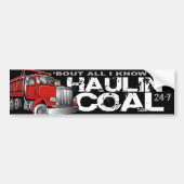 HAULIN' COAL BUMPERSTICKER (Voorkant)