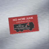 Hauling And Junk Removal Theme Magnetic Magnetisch Visitekaartje (Voorbeeld)
