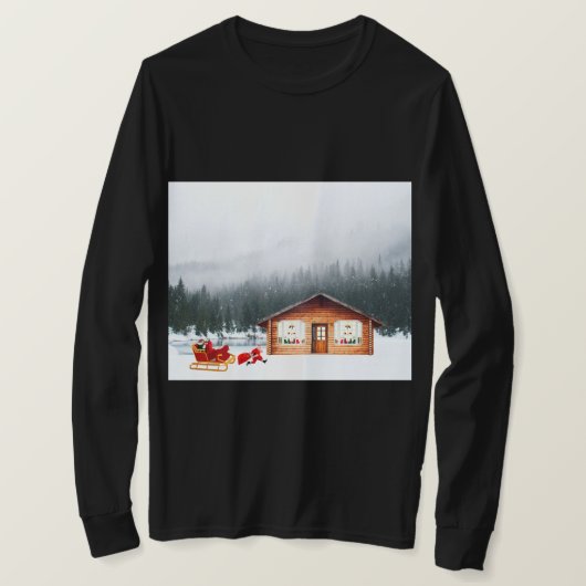 Hauling Cadeaus Log Sleeve T-shirt (Design voorkant)