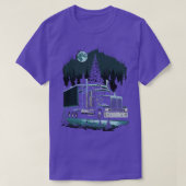 Hauling Holiday Cheer Christmas SemiTruck T-shirt (Design voorkant)