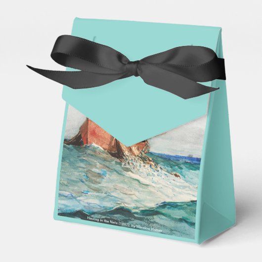 Hauling in the Nets (1887) door Winslow Homer Bedankdoosjes (Voorkant Zijde)