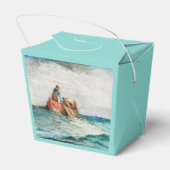 Hauling in the Nets (1887) door Winslow Homer Bedankdoosjes (Achterkant)