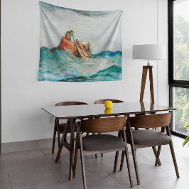 Hauling in the Nets (1887) door Winslow Homer Wandkleed