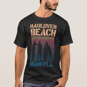 Haulover Beach Miami Florida Surf Zomer Souvenir T-shirt