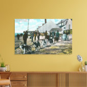 Haulwater met DogsNome, AK Canvas Afdruk (Insitu (Woonkamer))