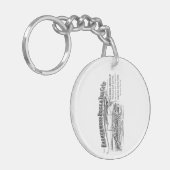 Haunchwood Brick en Tegel Nuneaton Sleutelring Sleutelhanger (Voorkant Links)