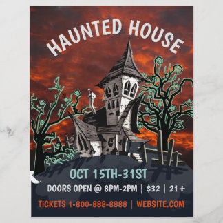 Hauned House Event Flyer