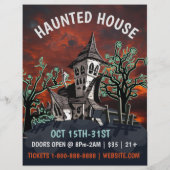 Hauned House Event Flyer (Achterkant)