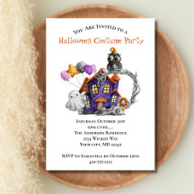 Hauned House Ghosts Owls Balloon Halloween Party
