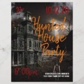 Hauned House Halloween Party Event Flyer (Voorkant)