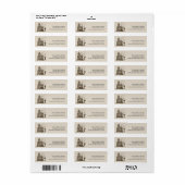 Hauned House Halloween Return Address Label (Full Sheet)
