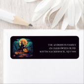 Hauned House Halloween Return Address Label (Insitu)