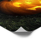 Hauned House met Jack O Lantern op Halloween Poster (Hoek)