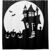 Hauned House met Jack O Lantern Shower Curtain Douchegordijn (Voorkant)