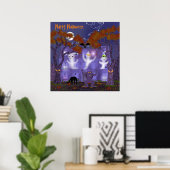 Hauned House met Orbs Poster (Thuiskantoor)