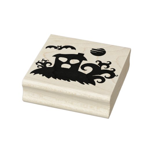 Haunhouse 2 silhouette kunstzegel rubberstempel (Stempel)