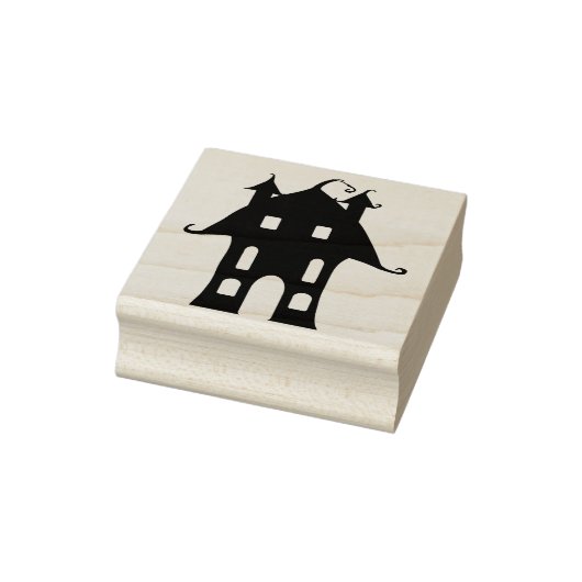 Haunhouse 4 silhouette kunstzegel rubberstempel (Stempel)
