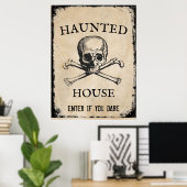 Haunhouse Halloween prop Poster (Thuiskantoor)