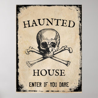 Haunhouse Halloween prop Poster