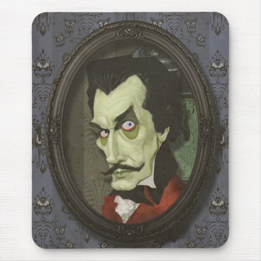 Hauning Zombie Vincent Price Satirical Mousepad Muismat (Voorkant)