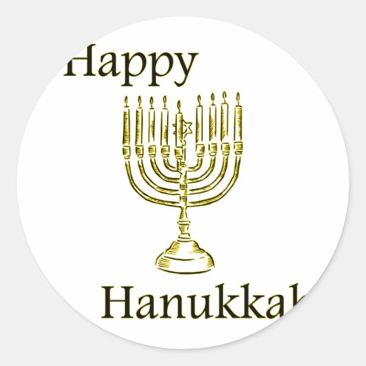 haunka ronde sticker (Voorkant)